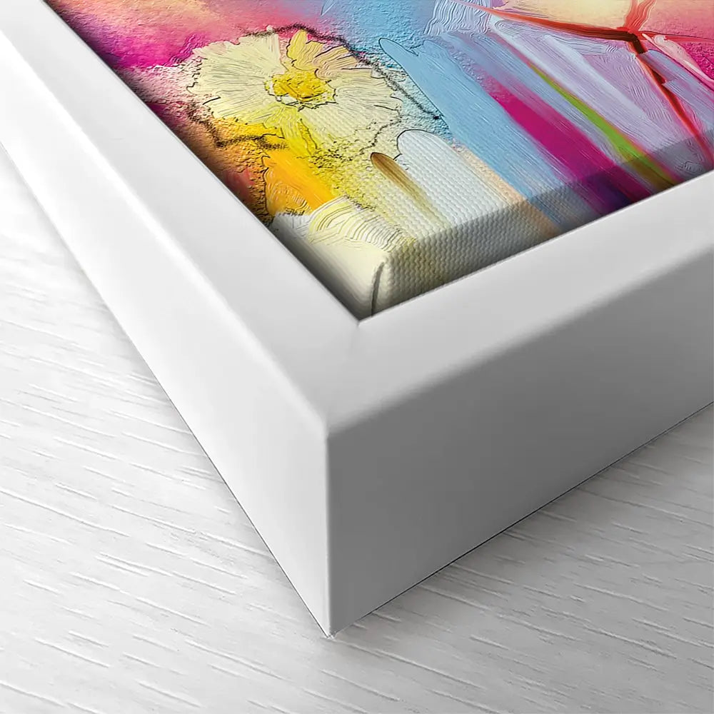 Abstract Flowers Square Canvas Print Abstract Flowers Square Canvas Print wall art product pluie_r / Shutterstock