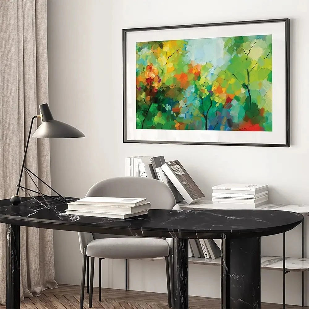 Abstract Forest Framed Art Print Abstract Forest Framed Art Print wall art product pluie_r / Shutterstock