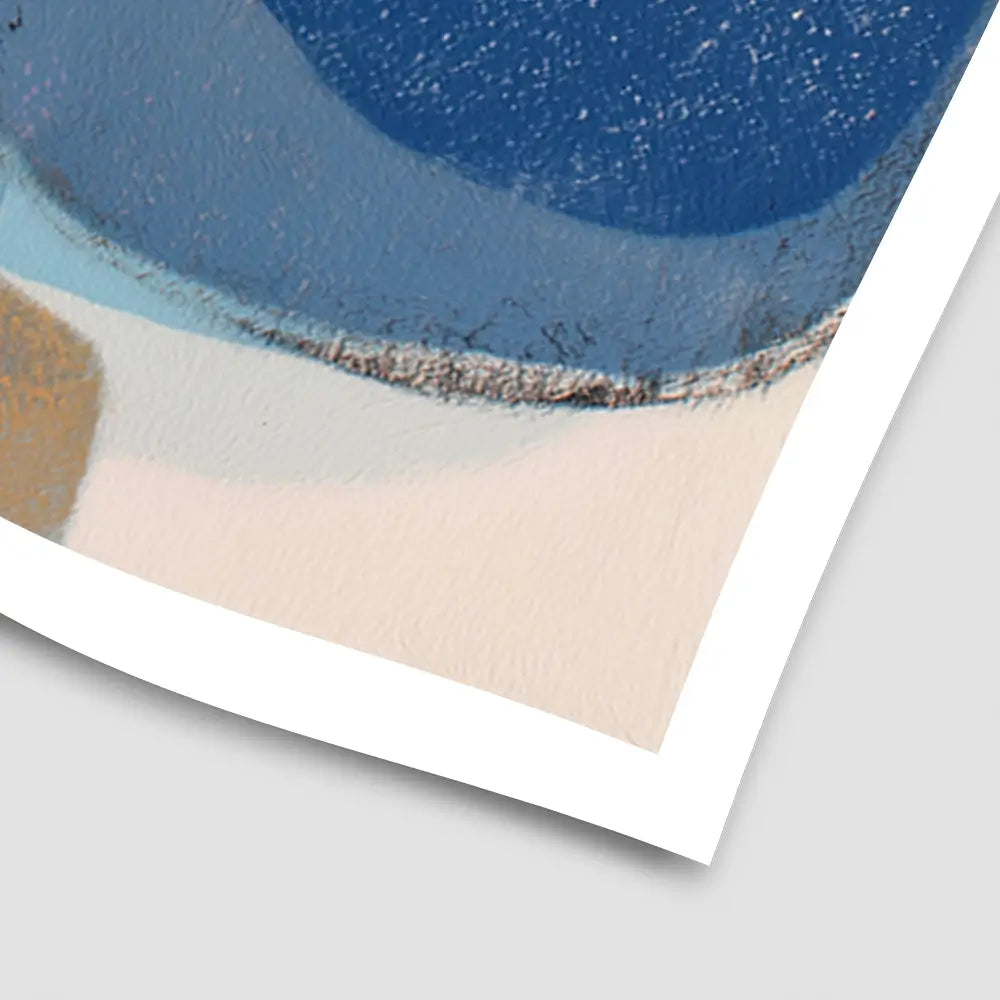 Abstract Geometric In Navy And Coral Art Print Abstract Geometric In Navy And Coral Art Print wall art product Chromatic Storm Studio