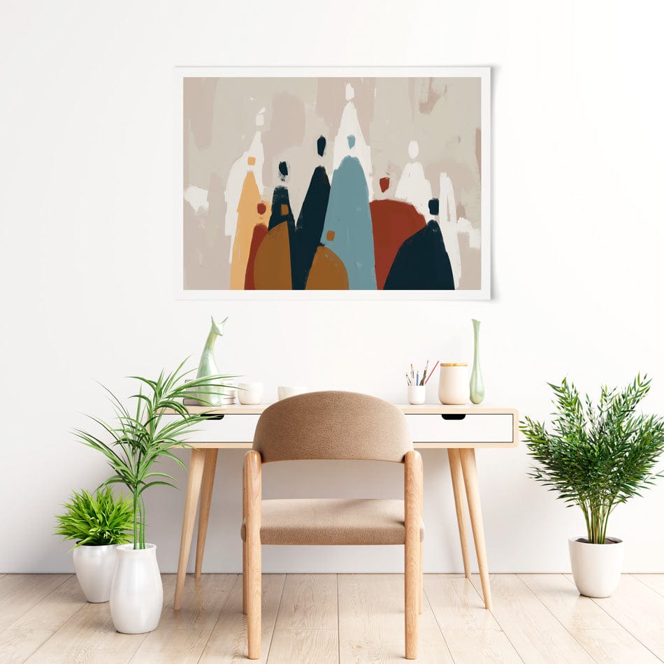 Abstract Group Of People Art Print wall art product Cassette Bleue / Shutterstock
