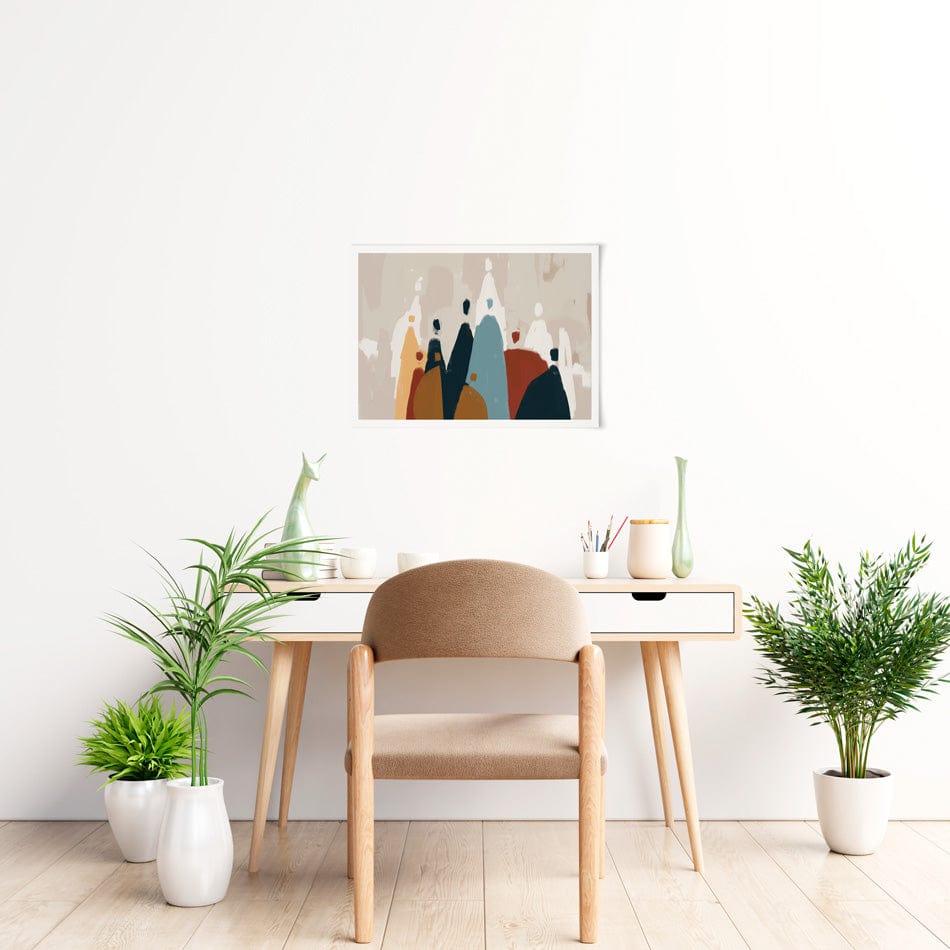 Abstract Group Of People Art Print wall art product Cassette Bleue / Shutterstock