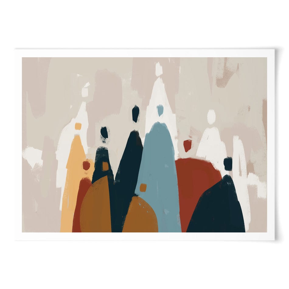 Abstract Group Of People Art Print wall art product Cassette Bleue / Shutterstock