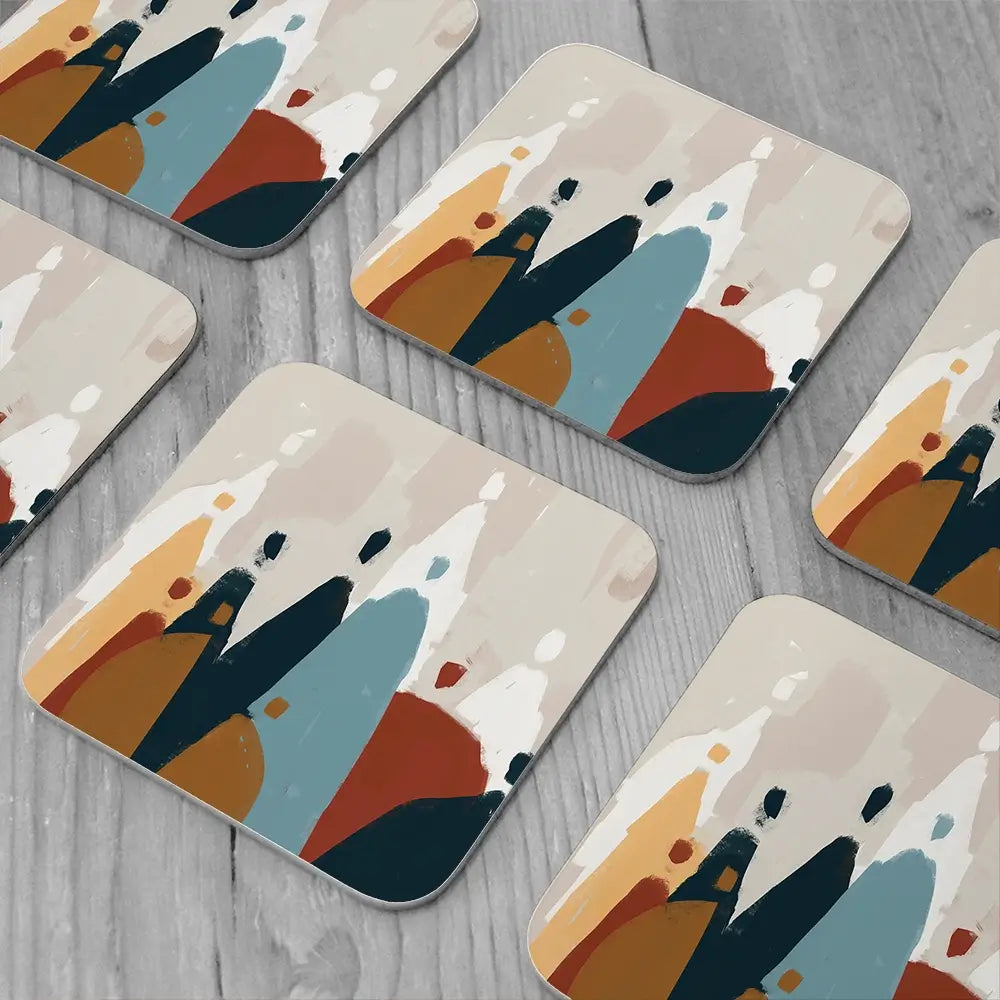 Abstract Group Of People Coaster Set Abstract Group Of People Coaster Set wall art product Cassette Bleue / Shutterstock