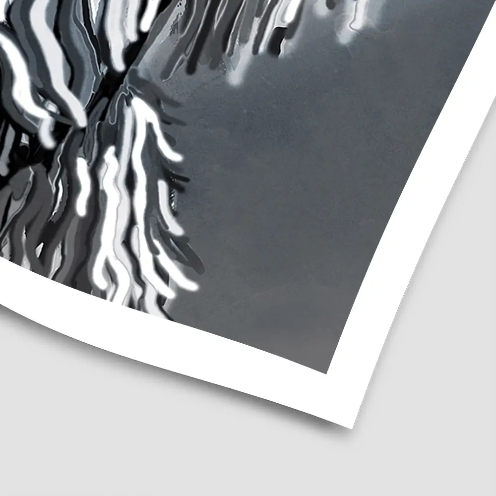 Abstract Highland Cow Square Art Print Abstract Highland Cow Square Art Print wall art product Independent