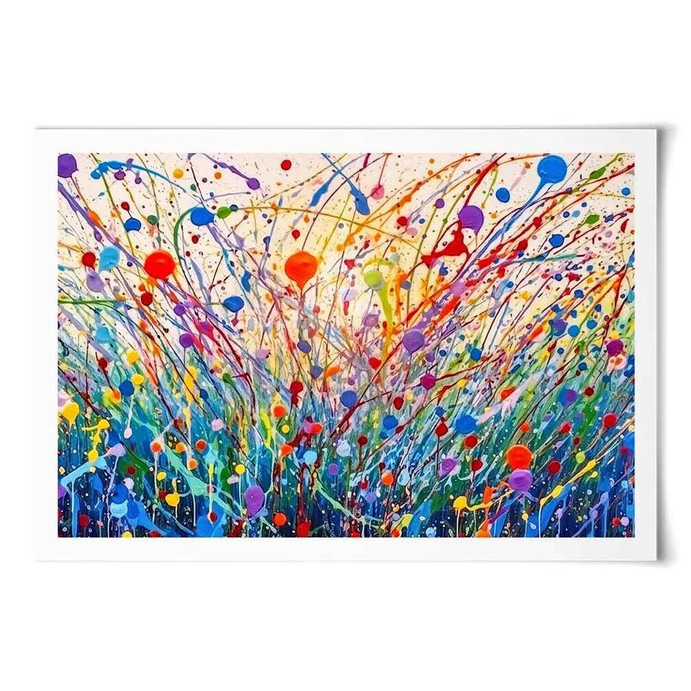 Abstract Meadow Flowers Art Print Abstract Meadow Flowers Art Print wall art product Lena Owens - Independent