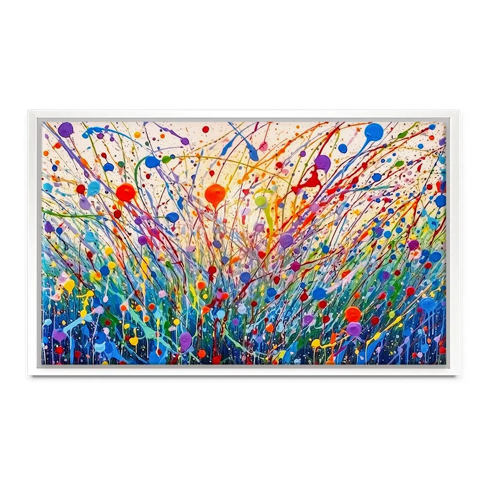 Abstract Meadow Flowers Oversized Canvas Print Abstract Meadow Flowers Oversized Canvas Print wall art product Art Print Shop
