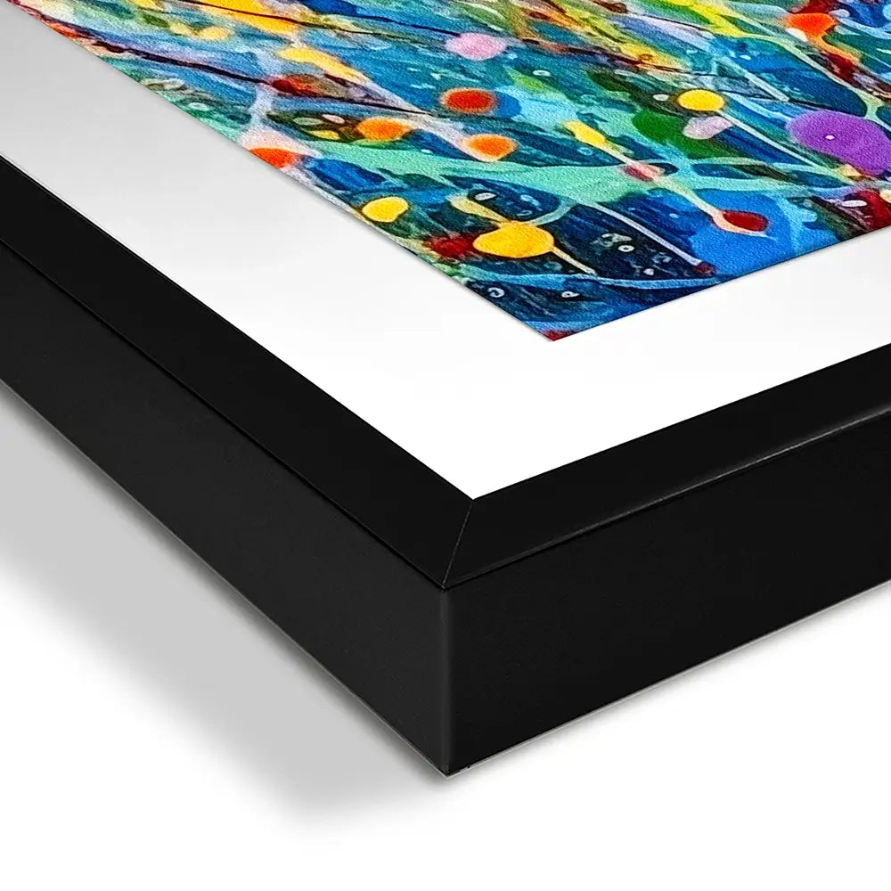 Abstract Meadow Flowers Square Framed Art Print Abstract Meadow Flowers Square Framed Art Print wall art product Lena Owens - Independent