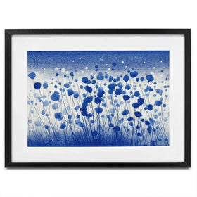 Abstract Meadow Grasses Framed Art Print Abstract Meadow Grasses Framed Art Print wall art product Chromatic Storm Studio