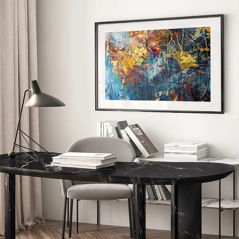 Abstract Mess Framed Art Print Abstract Mess Framed Art Print wall art product S-BELOV / Shutterstock