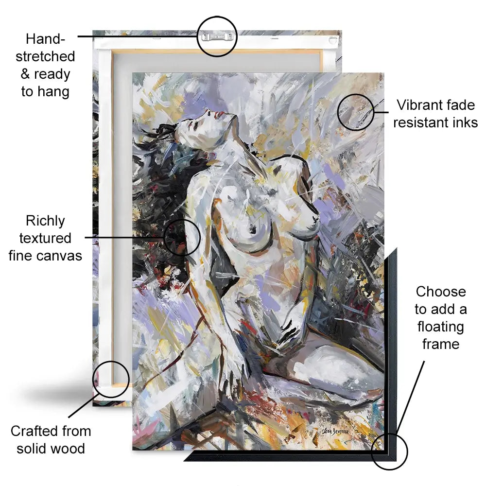 Abstract Nude Woman Canvas Print Abstract Nude Woman Canvas Print wall art product Leon Devenice