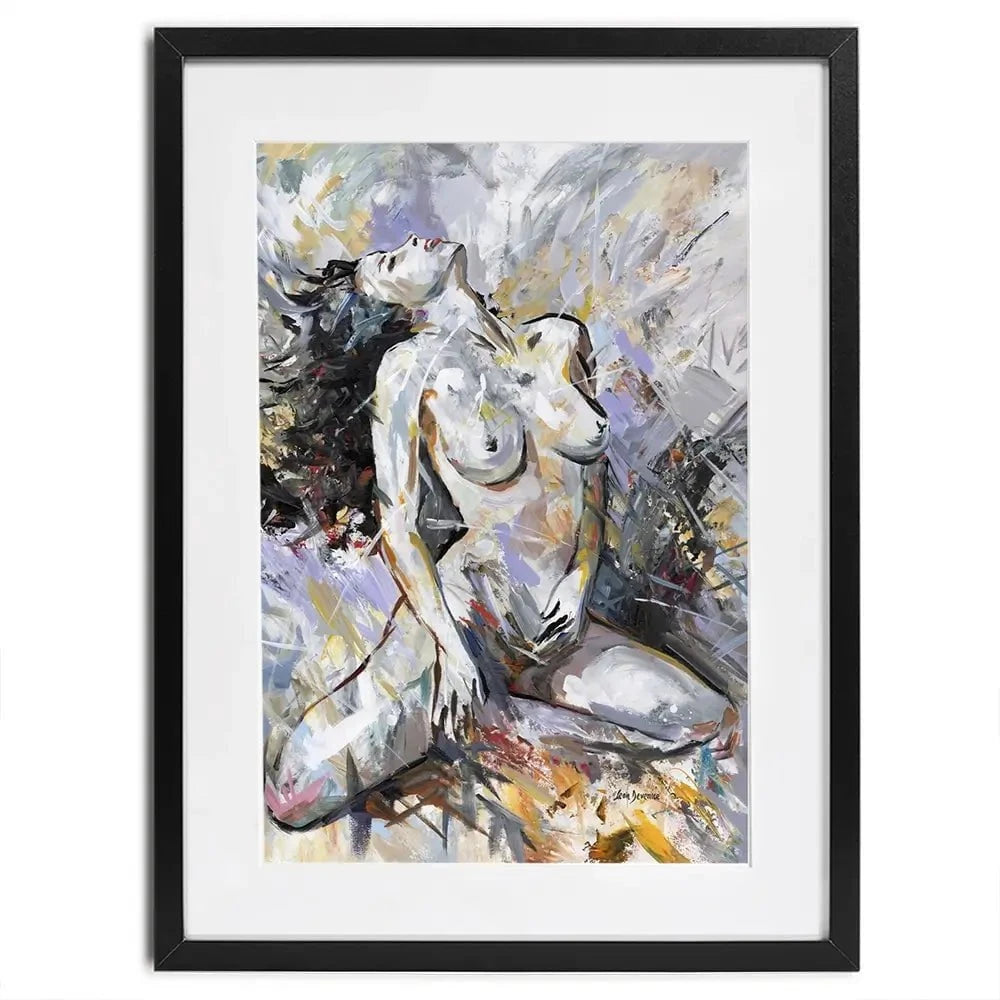 Abstract Nude Woman Framed Art Print Abstract Nude Woman Framed Art Print wall art product Leon Devenice