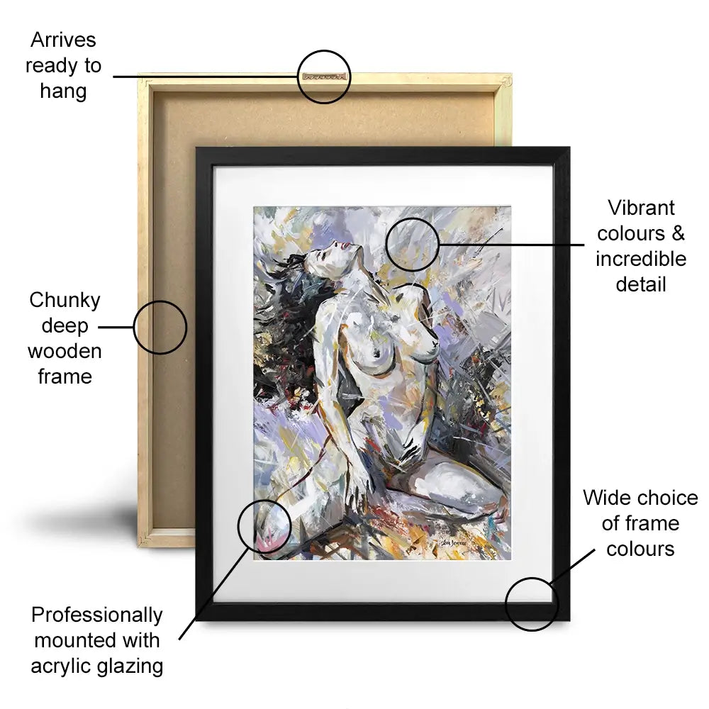 Abstract Nude Woman Framed Art Print Abstract Nude Woman Framed Art Print wall art product Leon Devenice
