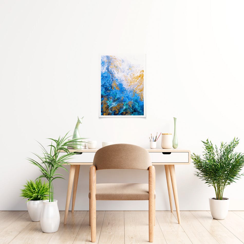 Abstract Ocean Art Print wall art product / Shutterstock