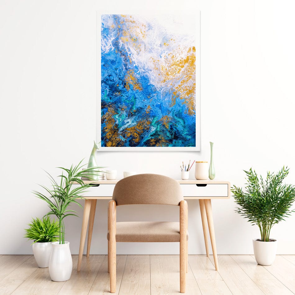 Abstract Ocean Art Print wall art product / Shutterstock