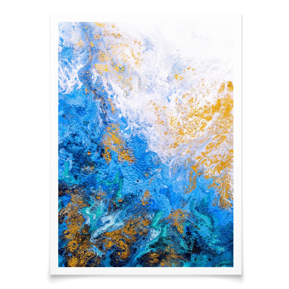 Abstract Ocean Art Print wall art product / Shutterstock