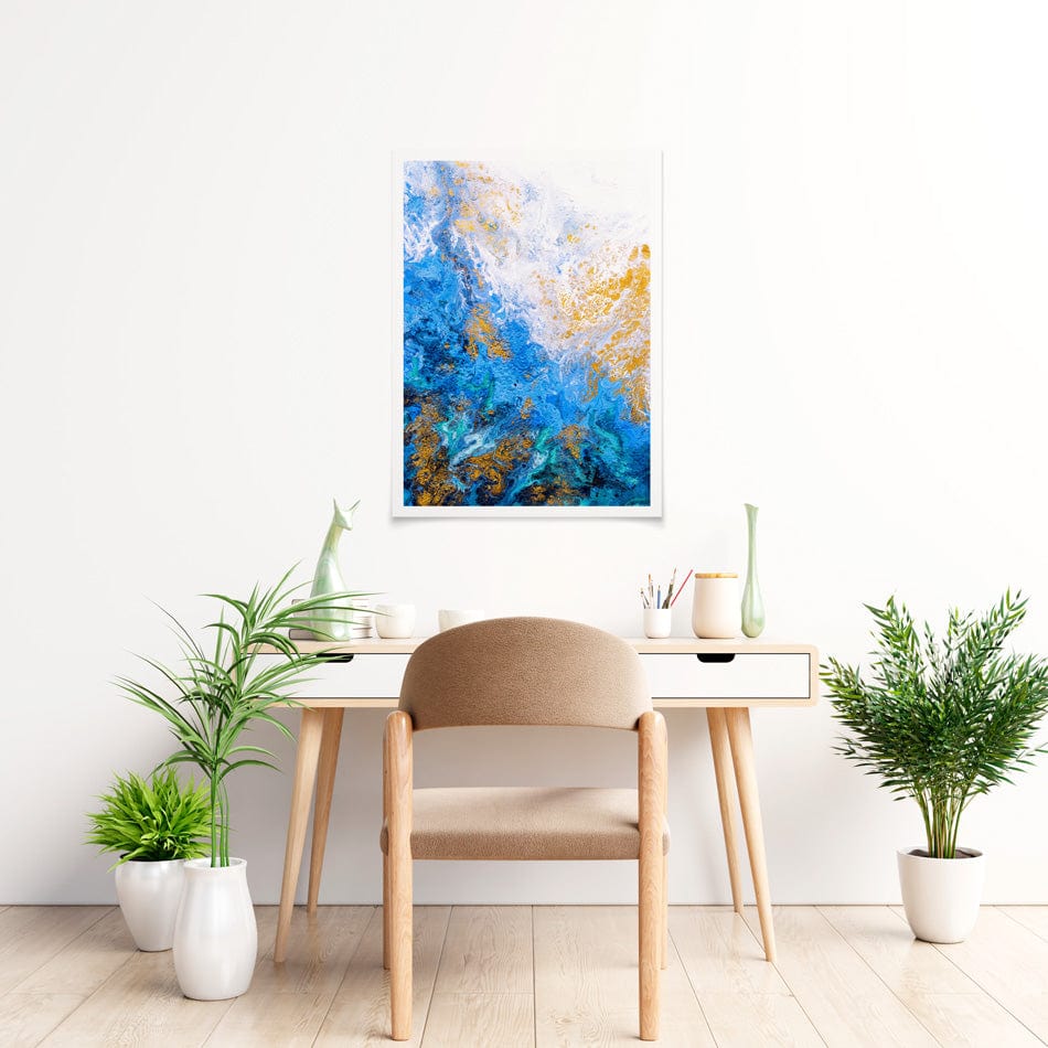 Abstract Ocean Art Print wall art product / Shutterstock