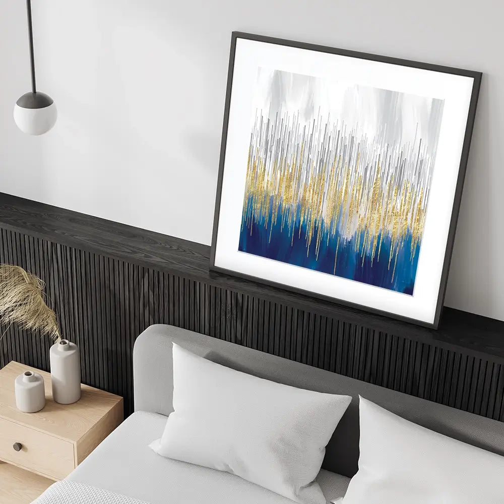 Abstract Parallels Square Framed Art Print Abstract Parallels Square Framed Art Print wall art product taif ahmed / Shutterstock
