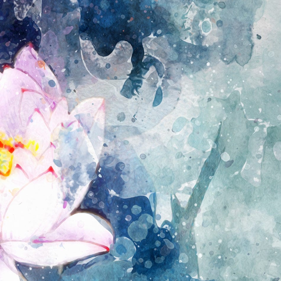 Abstract Pink Flowers Art Print wall art product / Shutterstock