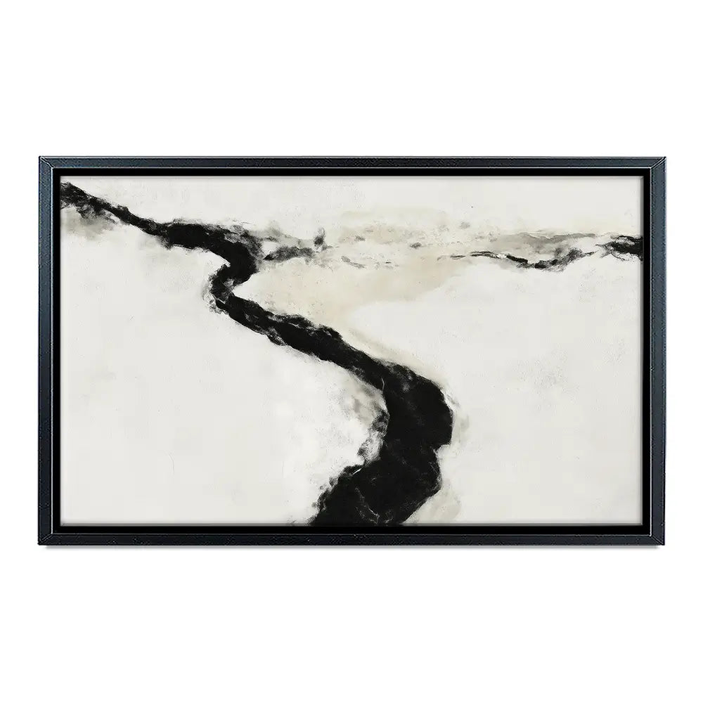 Abstract River Curve Landscape Canvas Print Abstract River Curve Landscape Canvas Print wall art product Chromatic Storm Studio