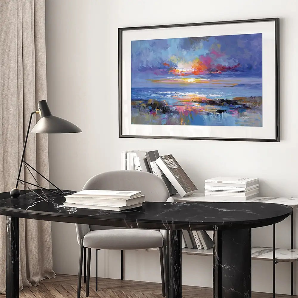 Abstract Seascape Framed Art Print Abstract Seascape Framed Art Print wall art product Leon Devenice
