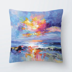 Abstract Seascape Impressions Cushion Abstract Seascape Impressions Cushion wall art product Art Print Shop