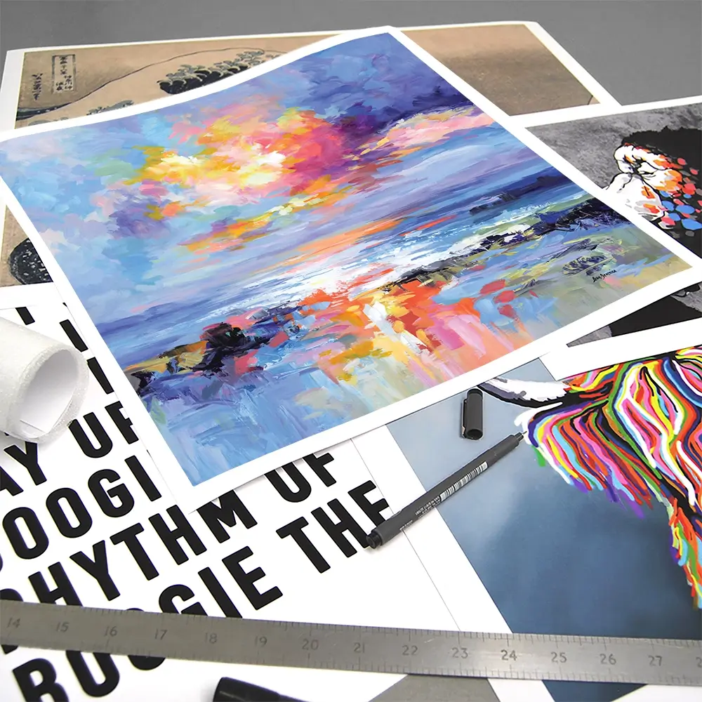 Abstract Seascape Impressions Square Art Print Abstract Seascape Impressions Square Art Print wall art product Art Print Shop