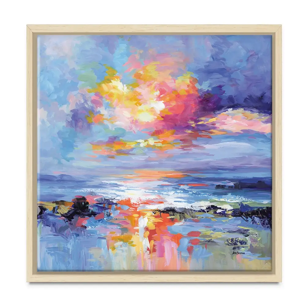 Abstract Seascape Impressions Square Canvas Print Abstract Seascape Impressions Square Canvas Print wall art product Art Print Shop