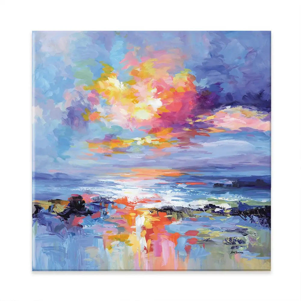 Abstract Seascape Impressions Square Canvas Print Abstract Seascape Impressions Square Canvas Print wall art product Art Print Shop