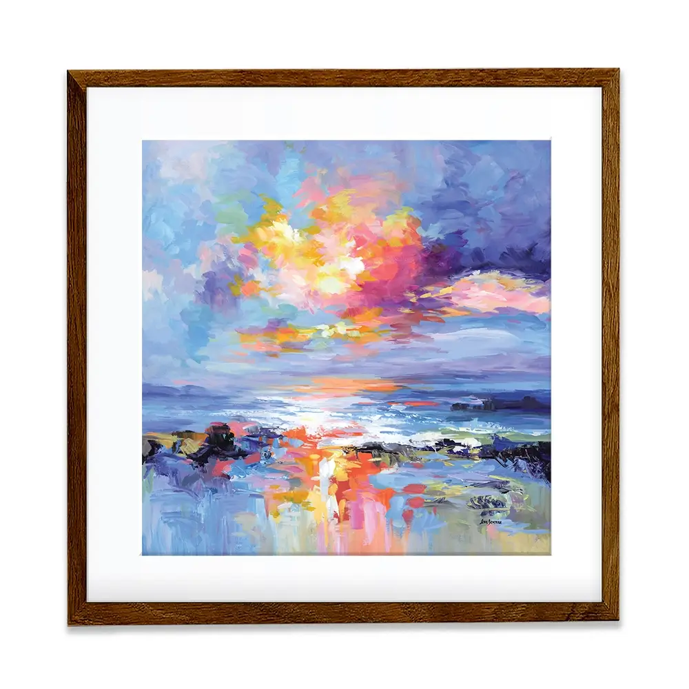 Abstract Seascape Impressions Square Framed Art Print Abstract Seascape Impressions Square Framed Art Print wall art product Art Print Shop