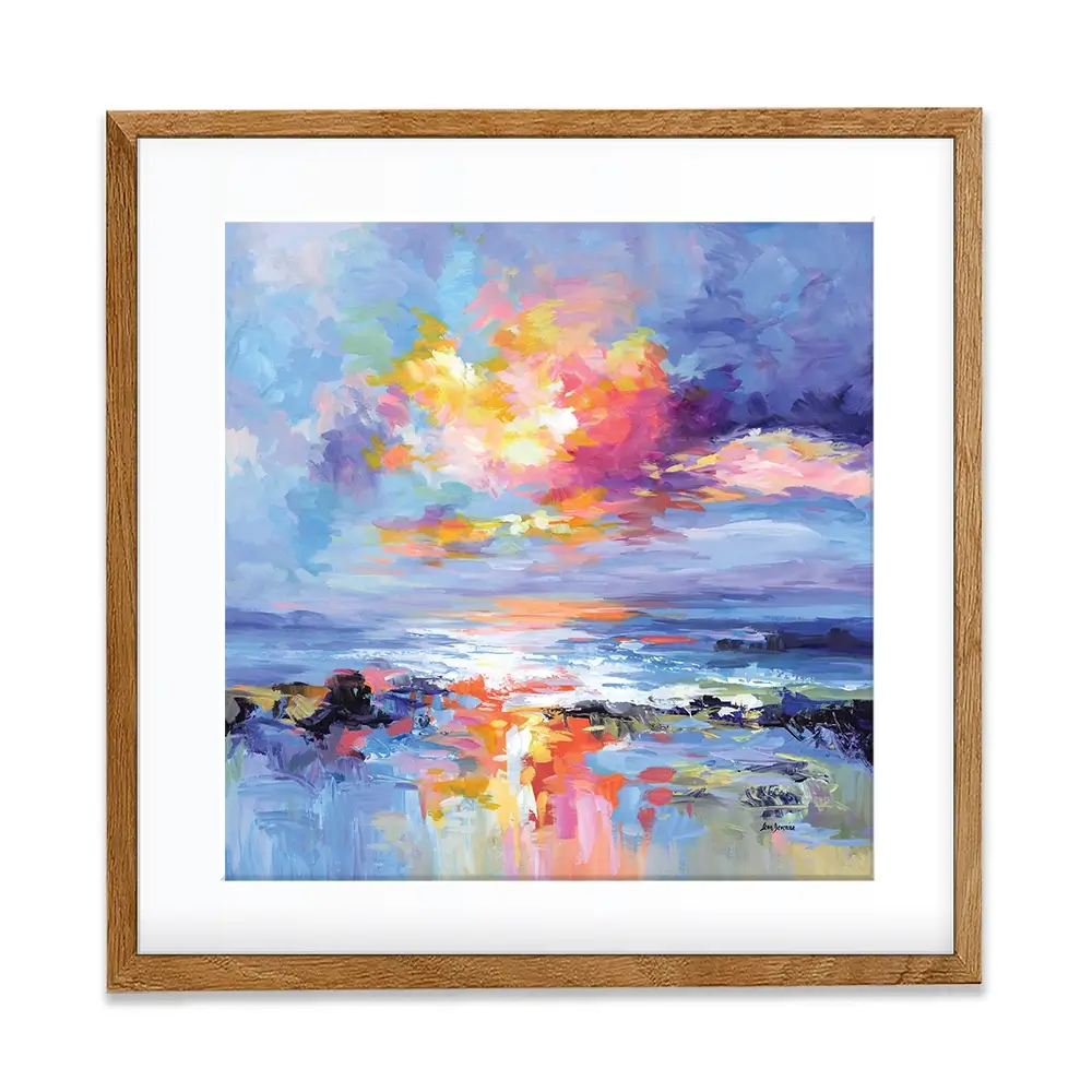 Abstract Seascape Impressions Square Framed Art Print Abstract Seascape Impressions Square Framed Art Print wall art product Art Print Shop
