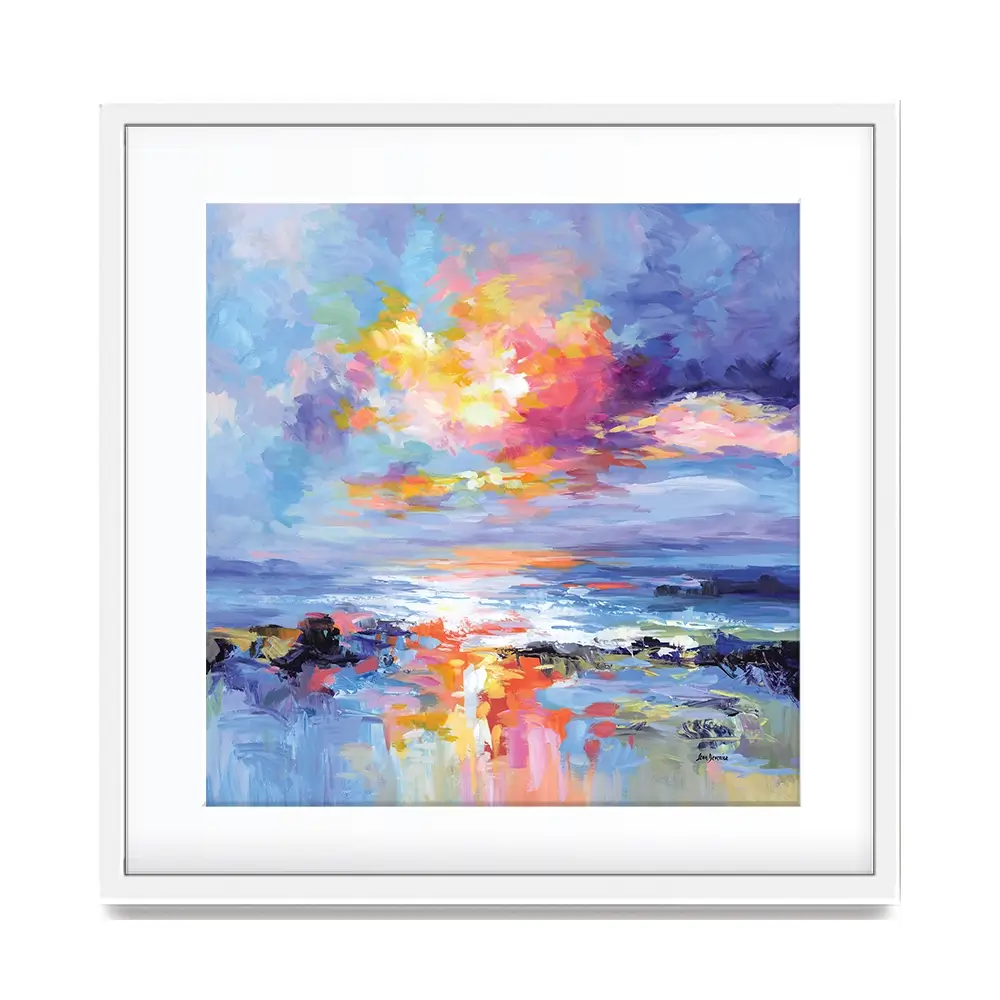 Abstract Seascape Impressions Square Framed Art Print Abstract Seascape Impressions Square Framed Art Print wall art product Art Print Shop