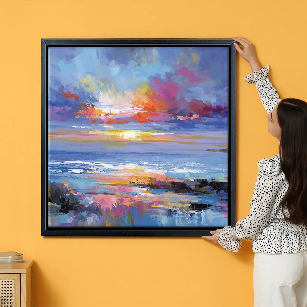 Abstract Seascape Oversized Canvas Print Abstract Seascape Oversized Canvas Print wall art product Leon Devenice