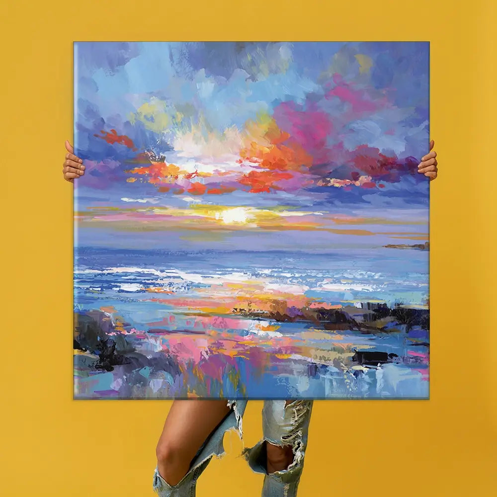 Abstract Seascape Oversized Canvas Print Abstract Seascape Oversized Canvas Print wall art product Leon Devenice
