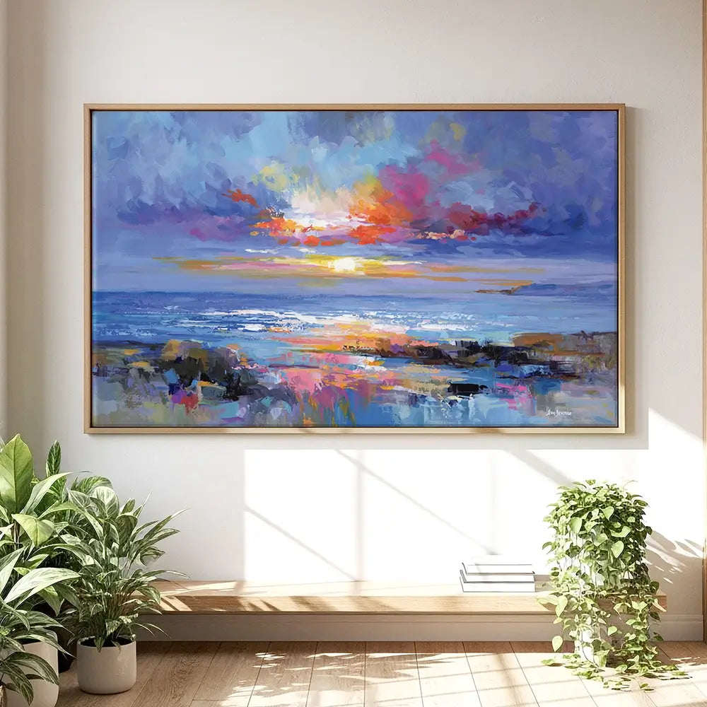 Abstract Seascape Oversized Canvas Print Abstract Seascape Oversized Canvas Print wall art product Leon Devenice