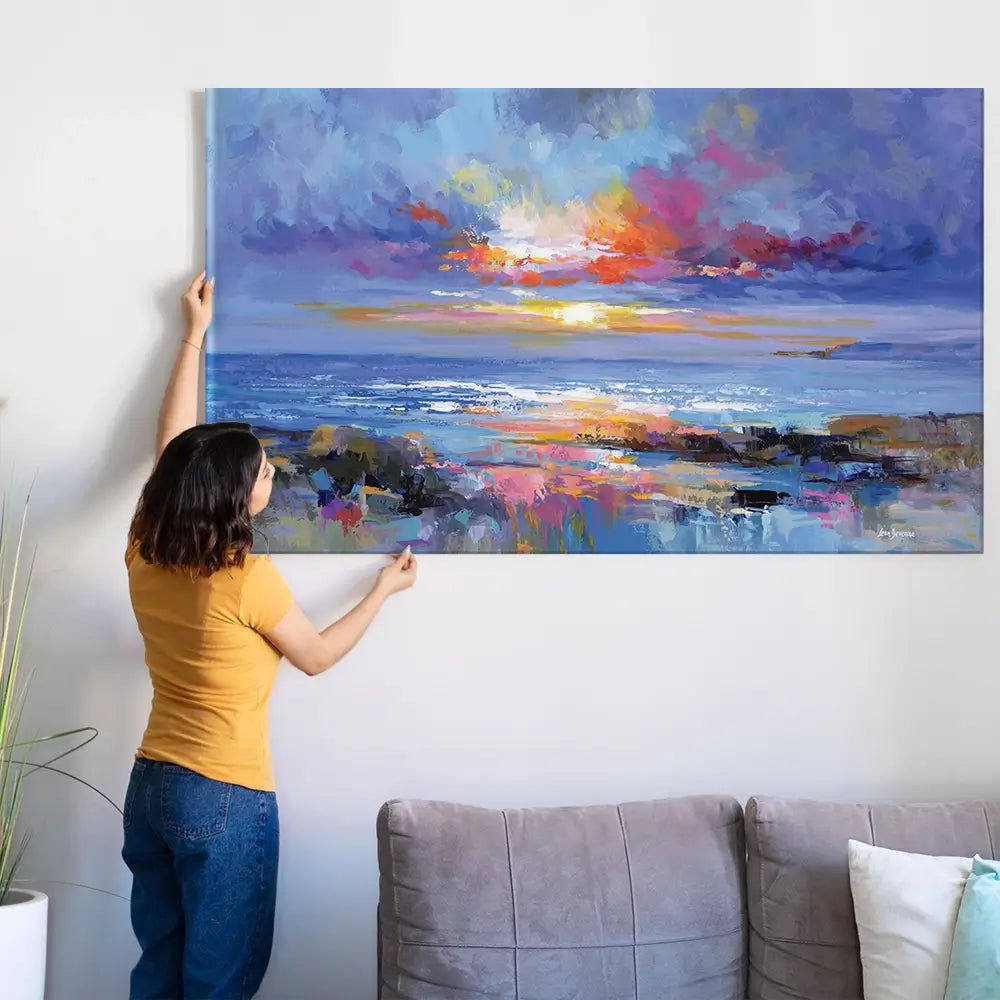 Abstract Seascape Oversized Canvas Print Abstract Seascape Oversized Canvas Print wall art product Leon Devenice