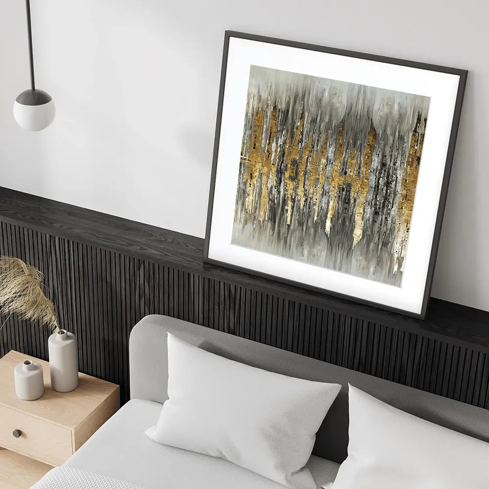Abstract Sound Wave Square Framed Art Print Abstract Sound Wave Square Framed Art Print wall art product Muzi pear studio / Shutterstock