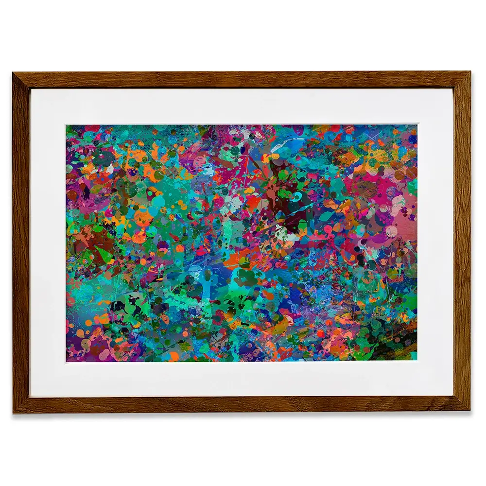Abstract Splashes Framed Art Print Abstract Splashes Framed Art Print wall art product ARTEMENKO VALENTYN / Shutterstock