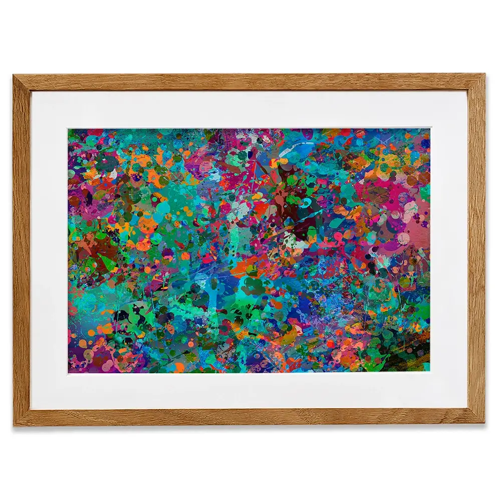 Abstract Splashes Framed Art Print Abstract Splashes Framed Art Print wall art product ARTEMENKO VALENTYN / Shutterstock