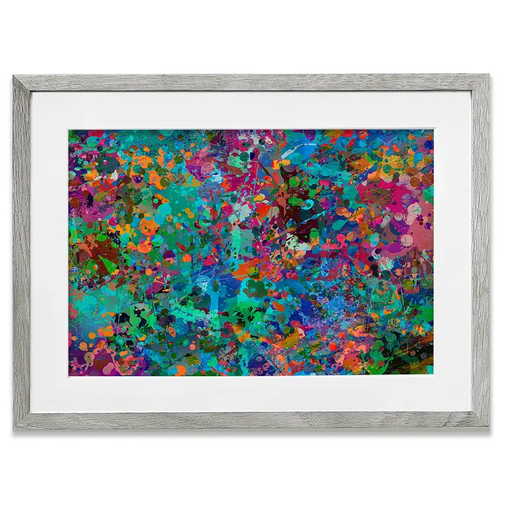 Abstract Splashes Framed Art Print Abstract Splashes Framed Art Print wall art product ARTEMENKO VALENTYN / Shutterstock