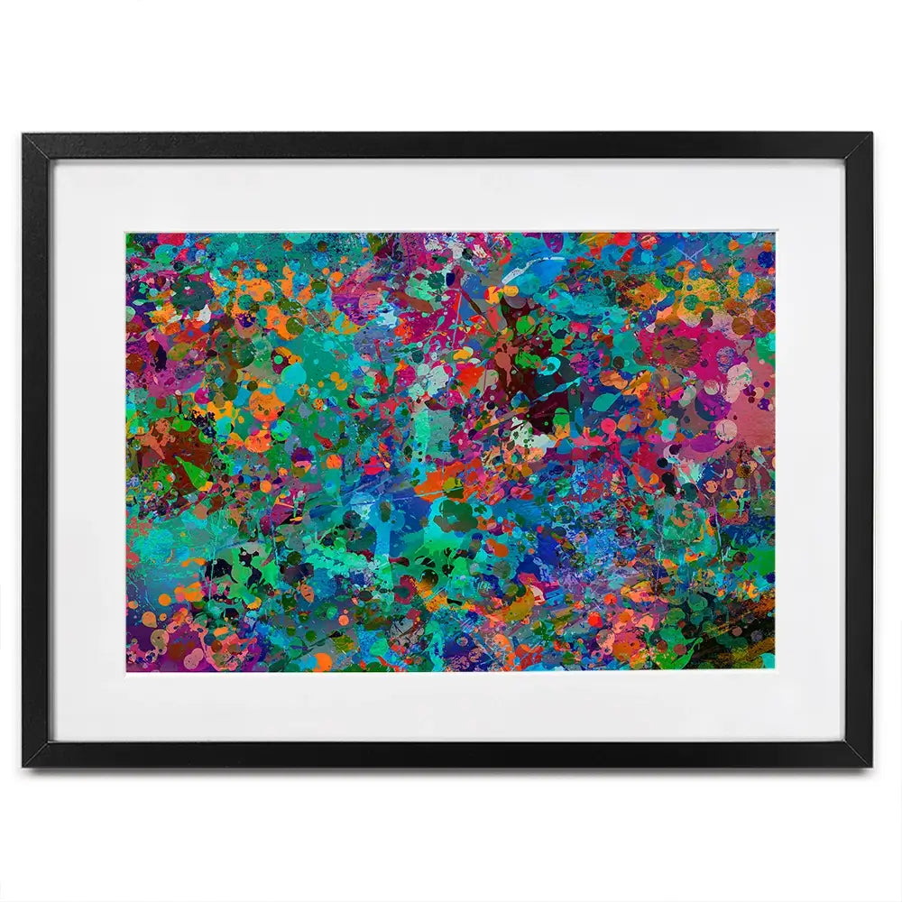 Abstract Splashes Framed Art Print Abstract Splashes Framed Art Print wall art product ARTEMENKO VALENTYN / Shutterstock
