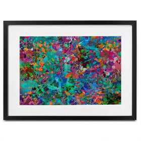 Abstract Splashes Framed Art Print Abstract Splashes Framed Art Print wall art product ARTEMENKO VALENTYN / Shutterstock