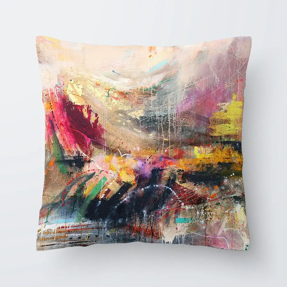 Abstract Story Cushion Abstract Story Cushion wall art product Studio Paint-Ing