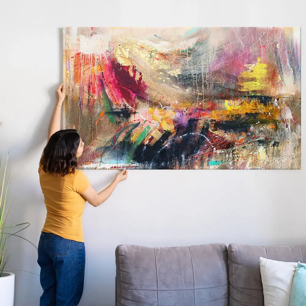 Abstract Story Oversized Canvas Print Abstract Story Oversized Canvas Print wall art product Art Print Shop