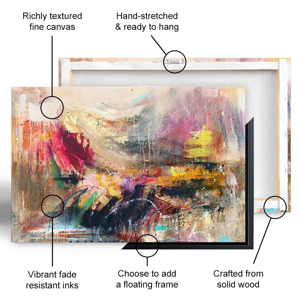 Abstract Story Oversized Canvas Print Abstract Story Oversized Canvas Print wall art product Studio Paint-Ing