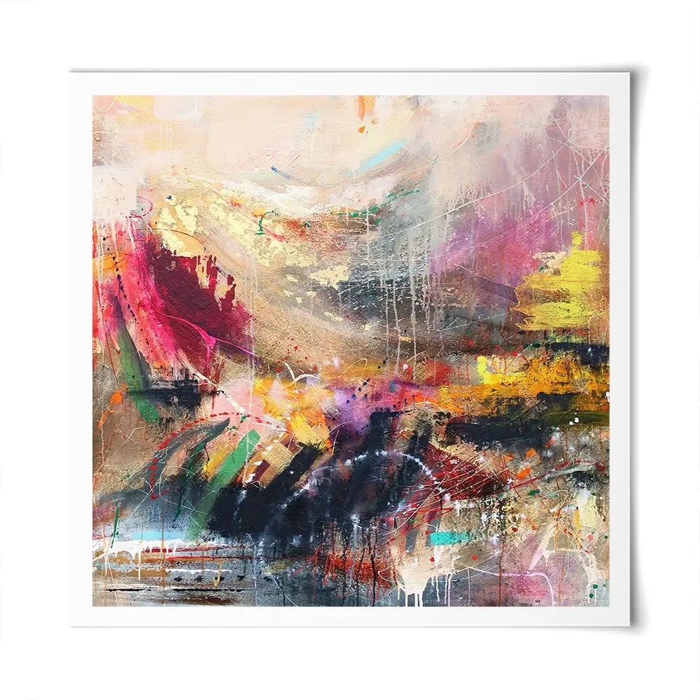 Abstract Story Square Art Print Abstract Story Square Art Print wall art product Studio Paint-Ing