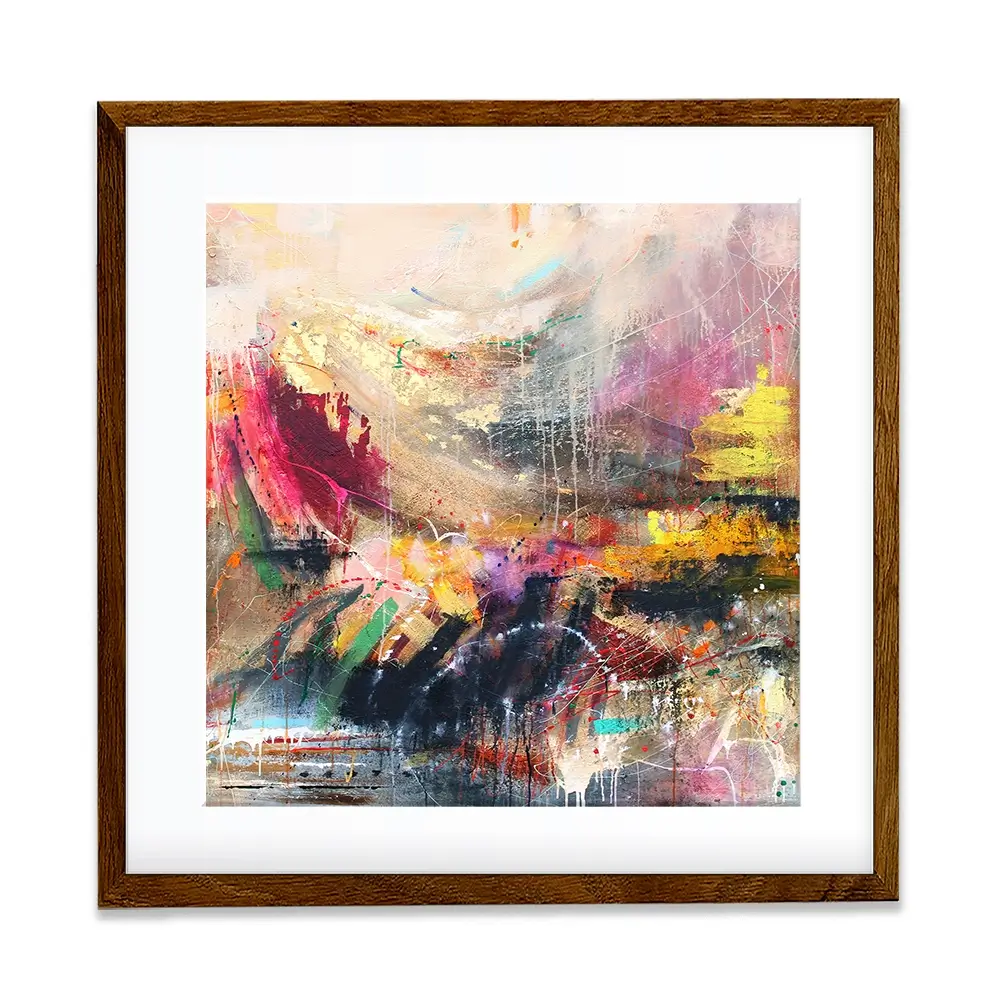 Abstract Story Square Framed Art Print Abstract Story Square Framed Art Print wall art product Studio Paint-Ing