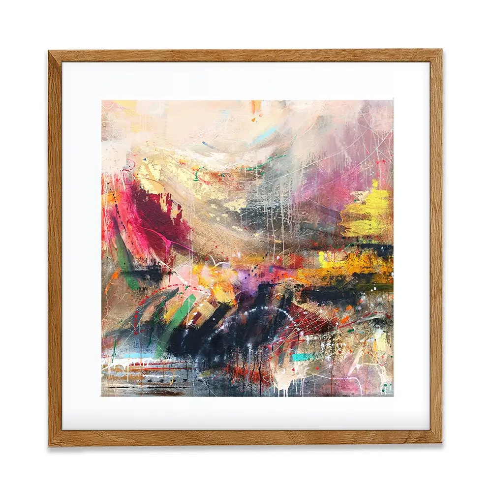 Abstract Story Square Framed Art Print Abstract Story Square Framed Art Print wall art product Studio Paint-Ing