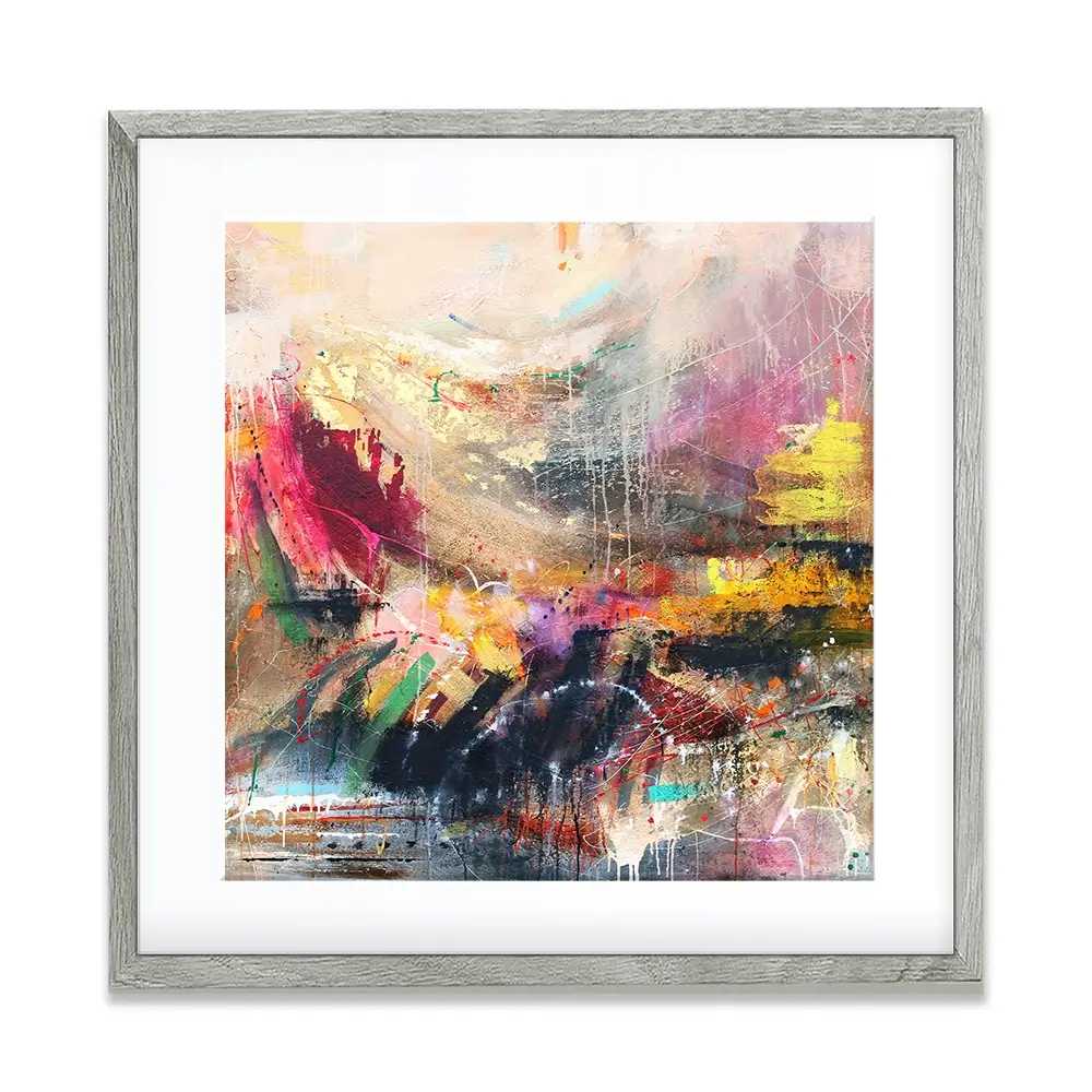 Abstract Story Square Framed Art Print Abstract Story Square Framed Art Print wall art product Studio Paint-Ing