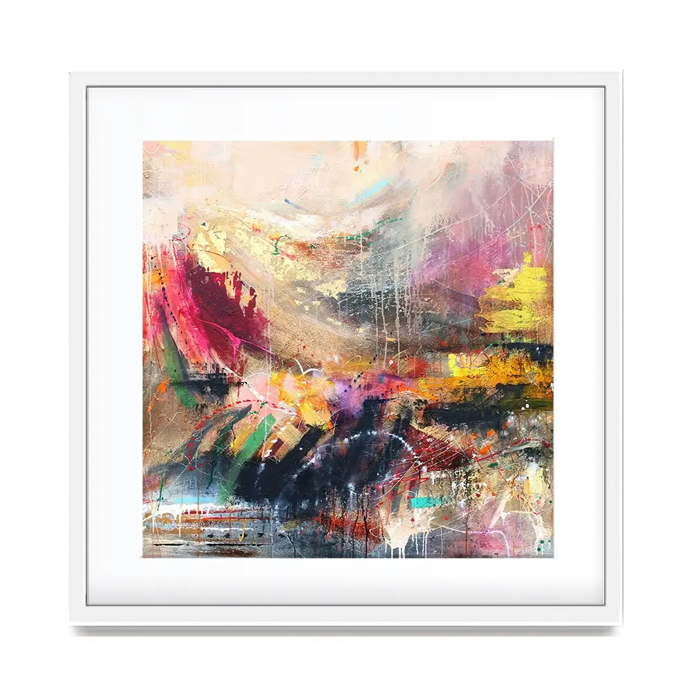 Abstract Story Square Framed Art Print Abstract Story Square Framed Art Print wall art product Studio Paint-Ing