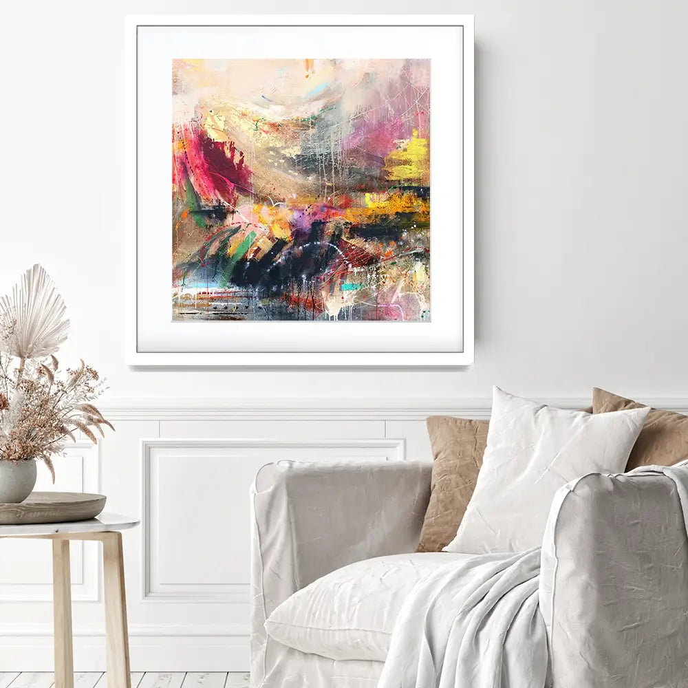 Abstract Story Square Framed Art Print Abstract Story Square Framed Art Print wall art product Studio Paint-Ing
